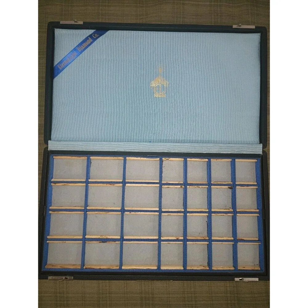 Vintage Eternalight Diamond Co Jeweler Salesman Display Sample Case Ring Gem...